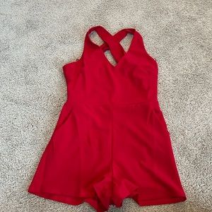 NWOT RED ROMPER